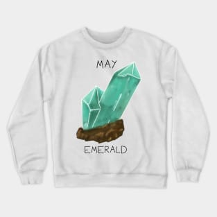 Emerald Crystal May Birthstone Crewneck Sweatshirt